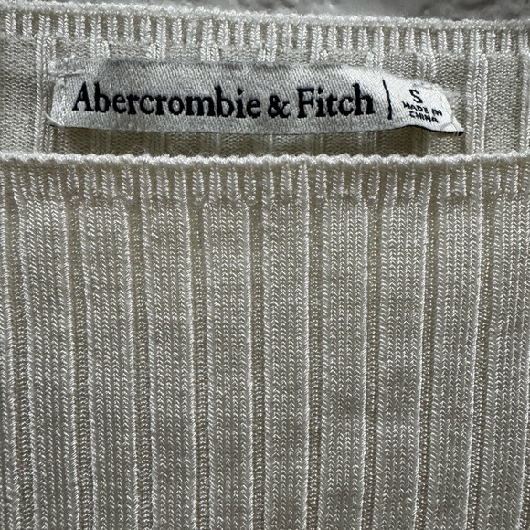 Abercrombie & Fitch Cream Ribbed Bodysuit - Picture 3 of 3